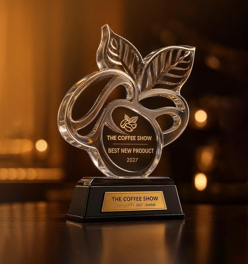 Crystal trophy for Best Product Design